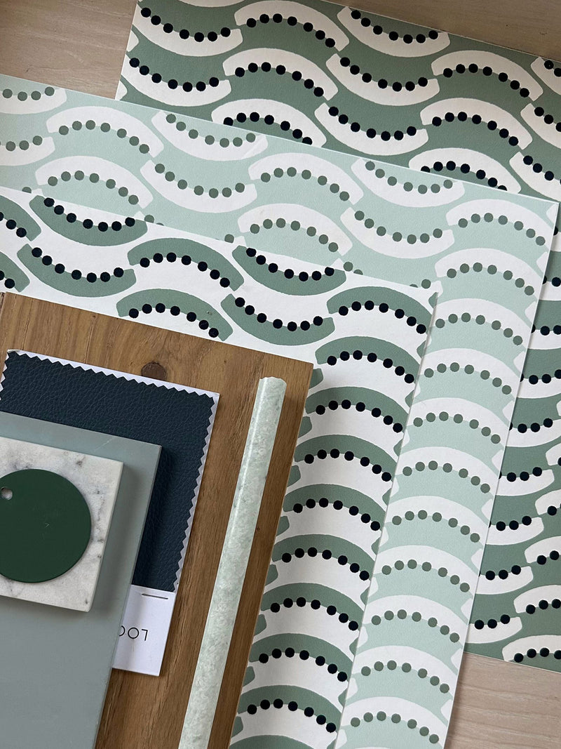 LIVDEN Wavy Daze Wallpaper Options for Sustainable Wallpaper Panels