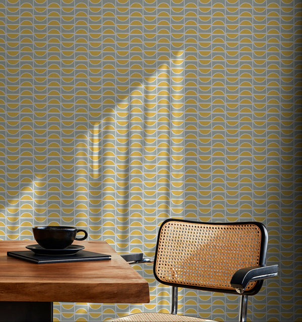 LIVDEN Sustainable Wallpaper Installed in a Dining Room