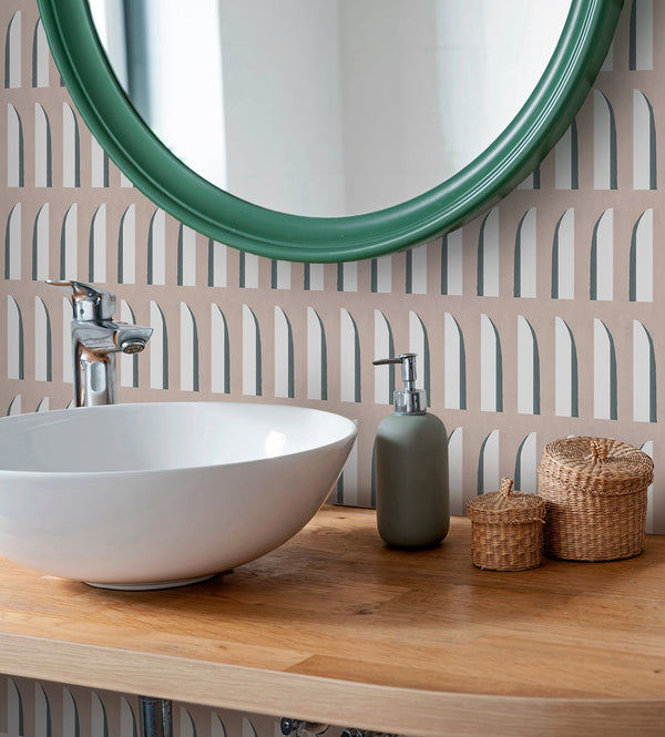 LIVDEN Wallpaper Sustainable & Durable in Bathrooms