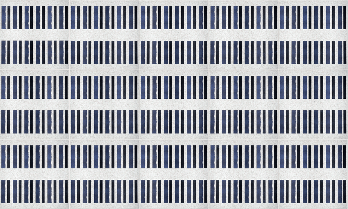 Navy Blue: Polar Ice Terrazzo