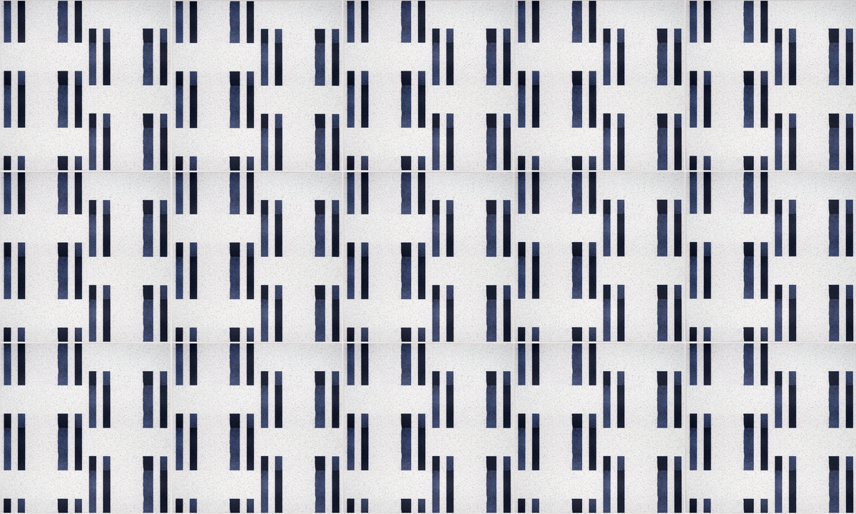 Navy Blue: Polar Ice Terrazzo