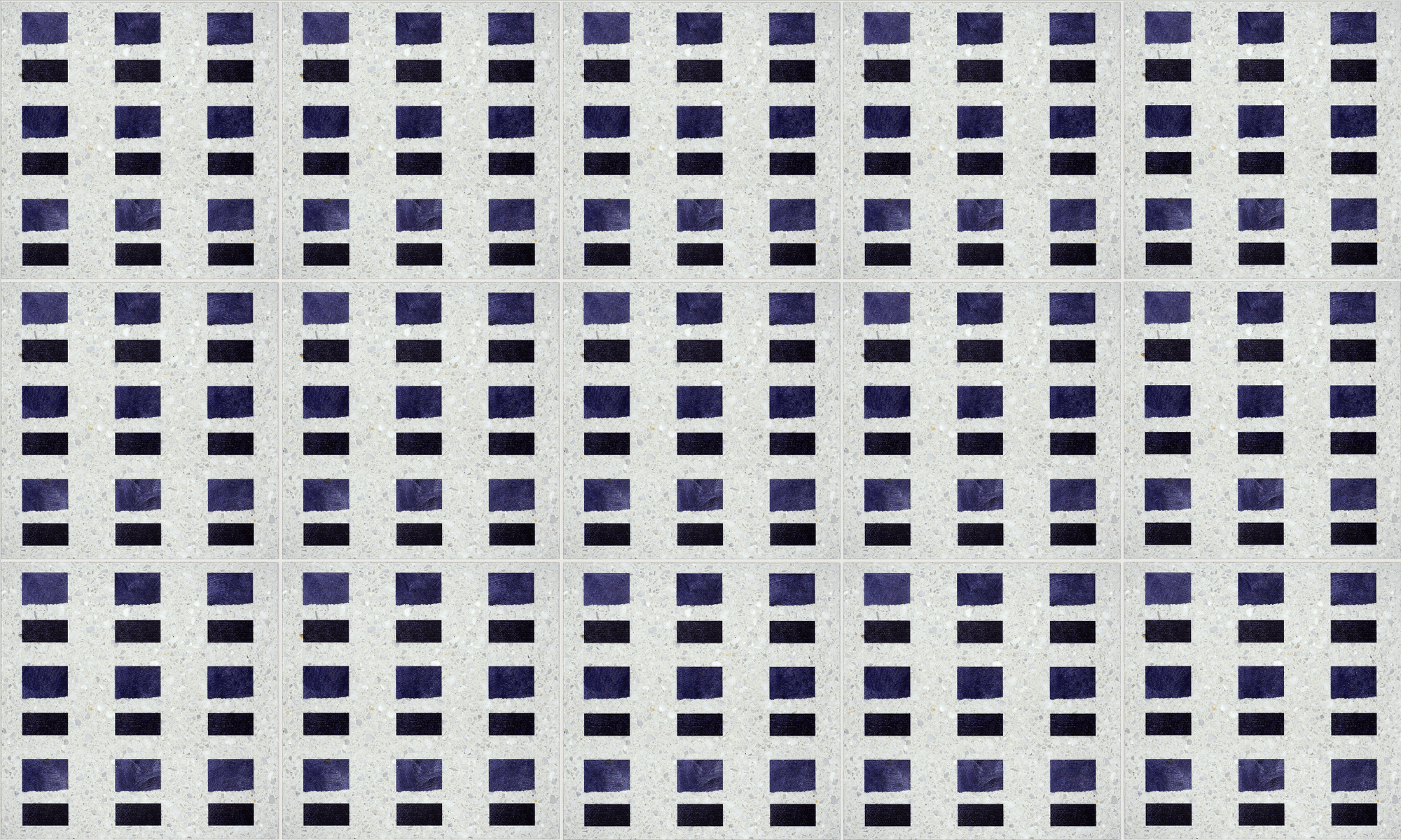 Navy Blue: Chunky Terrazzo