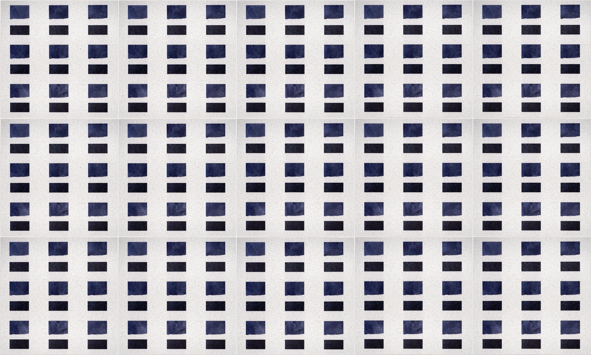 Navy Blue: Polar Ice Terrazzo