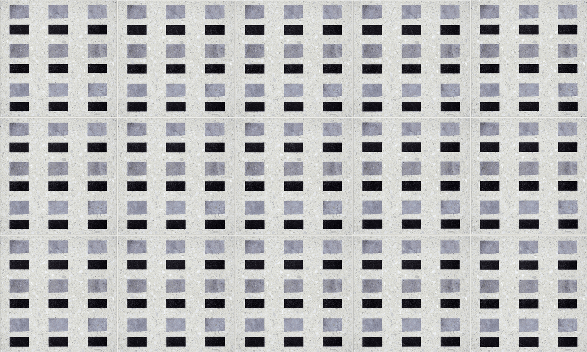 Steely Grey: Chunky Terrazzo