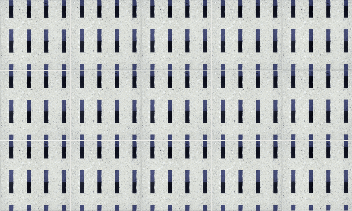 Navy Blue: Chunky Terrazzo