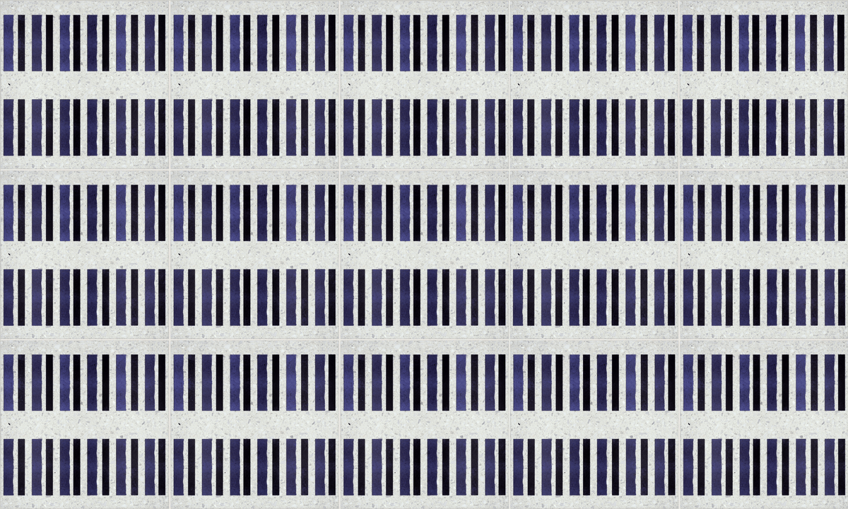 Navy Blue: Chunky Terrazzo