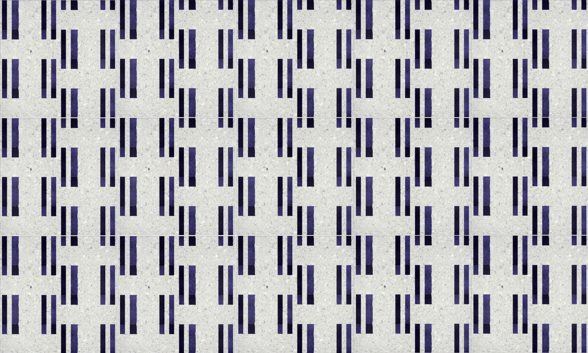 Navy Blue: Chunky Terrazzo