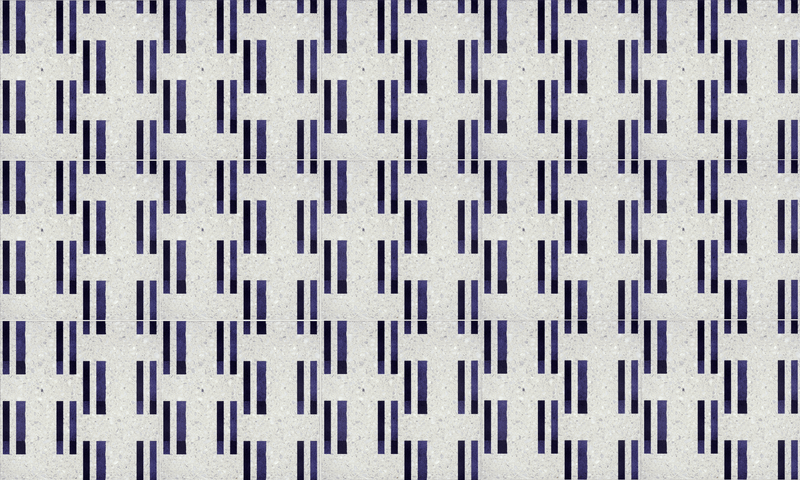 Navy Blue: Chunky Terrazzo